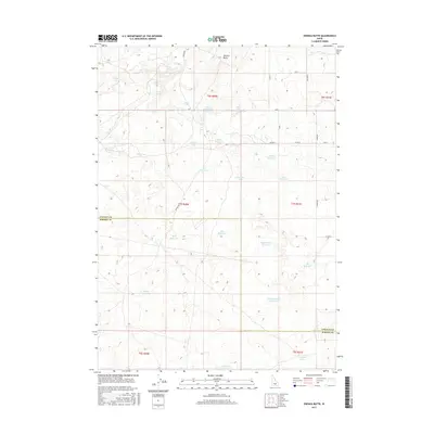 2017 Map of Owinza Butte, 2017 Print