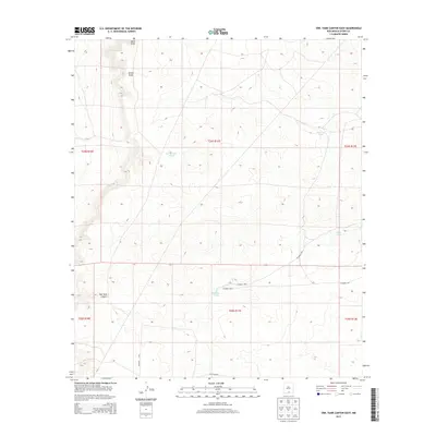 2013 Map of Owl Tank Canyon East, 2013 Print