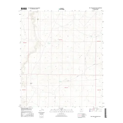 2017 Map of Owl Tank Canyon East, 2017 Print