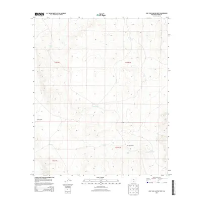 2013 Map of Owl Tank Canyon West, 2013 Print