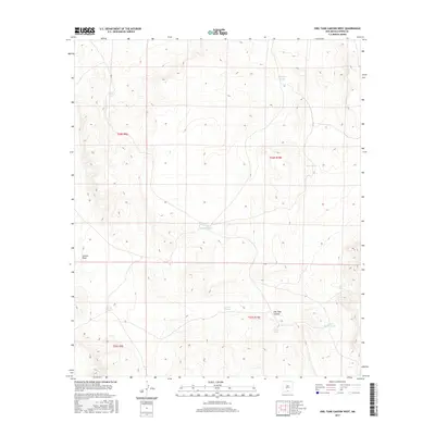 2017 Map of Owl Tank Canyon West, 2017 Print