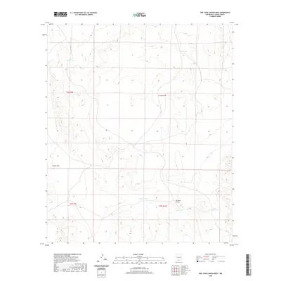 2020 Map of Owl Tank Canyon West, 2020 Print