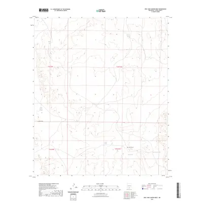 2023 Map of Owl Tank Canyon West, 2023 Print