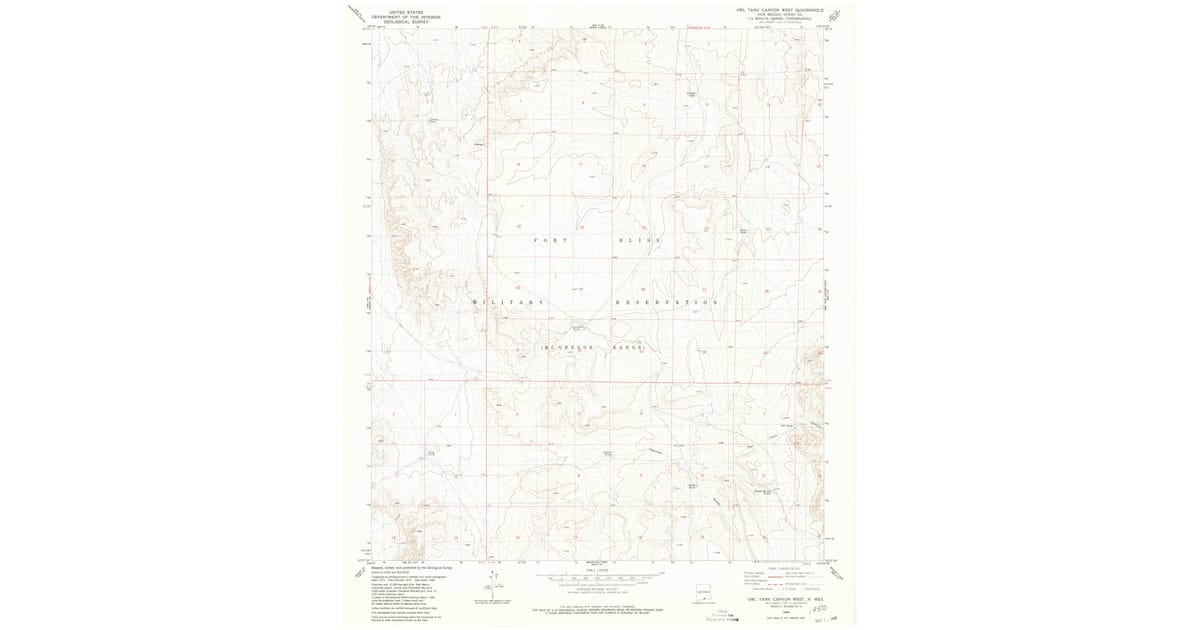 1980s Maps of New Mexico | Pastmaps