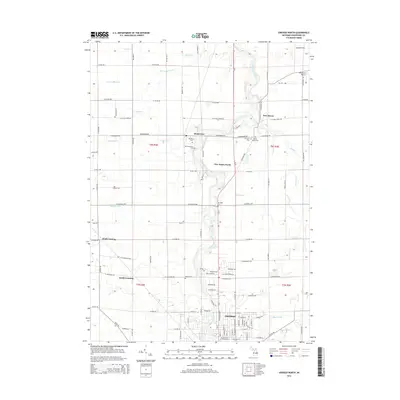 2014 Map of Owosso North, 2014 Print