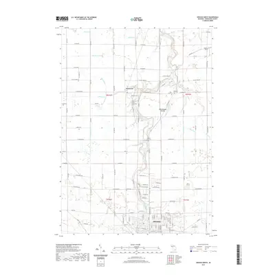 2019 Map of Owosso North, 2019 Print