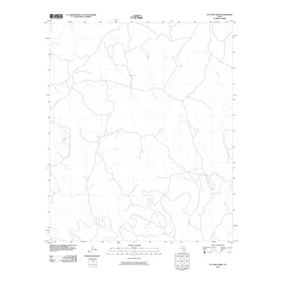 2010 Map of Ox Yoke Creek, 2010 Print