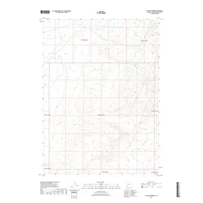 2017 Map of Ox Yoke Springs, 2017 Print
