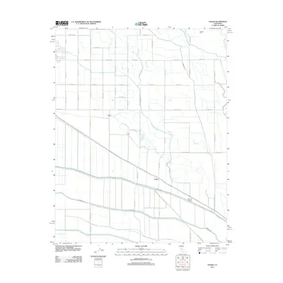 2012 Map of Oxalis, 2012 Print