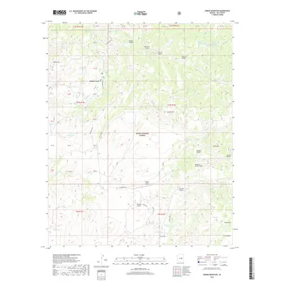 2018 Map of Oxbow Mountain, 2018 Print