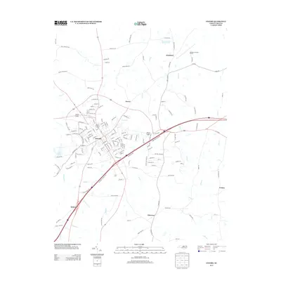 2013 Map of Oxford, 2013 Print