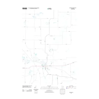 2013 Map of Oxford, 2013 Print