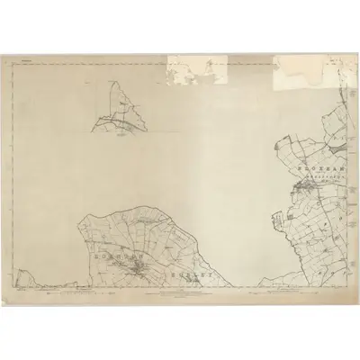1881 Map of Oxfordshire II (inset I & IA), 1885 Print