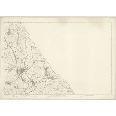 1881 Map of Oxfordshire III, 1885 Print