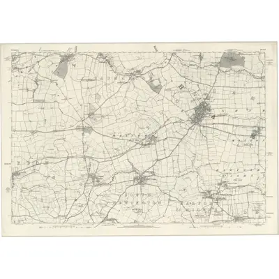 1881 Map of Oxfordshire IX, 1885 Print