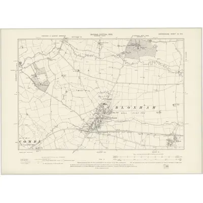 1899 Map of Oxfordshire IX.NE, 1900 Print