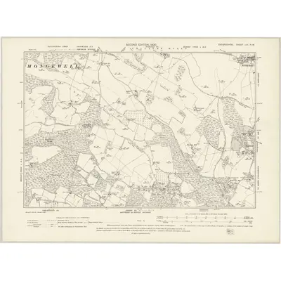 1897 Map of Oxfordshire LIII.NW, 1900 Print