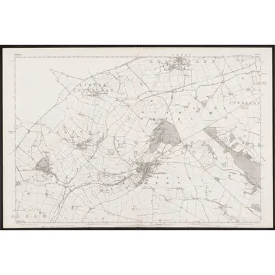 1880 Map of Oxfordshire XIV, 1885 Print