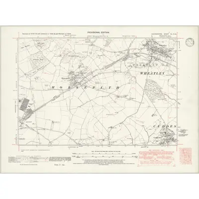 1939 Map of Oxfordshire XL.NW, 1946 Print