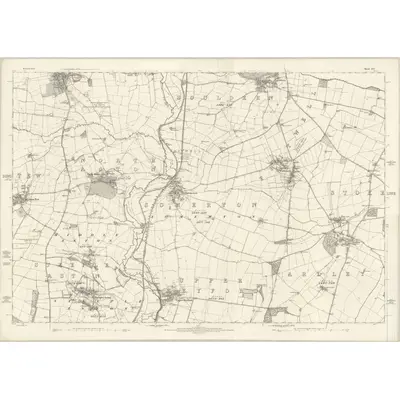 1875 Map of Oxfordshire XVI, 1885 Print