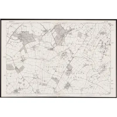 1880 Map of Oxfordshire XVII, 1885 Print