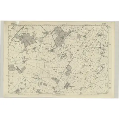 1880 Map of Oxfordshire XVII, 1885 Print