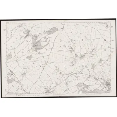 1880 Map of Oxfordshire XX, 1885 Print