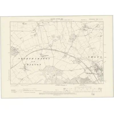 1898 Map of Oxfordshire XX.SE, 1900 Print