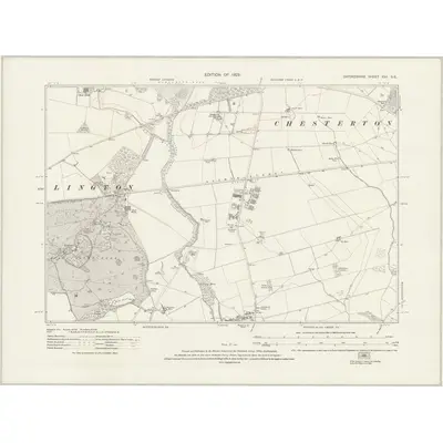 1919 Map of Oxfordshire XXII.SE, 1923 Print