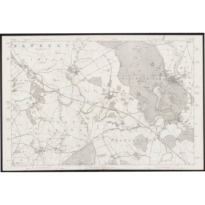 1878 Map of Oxfordshire XXVI, 1884 Print
