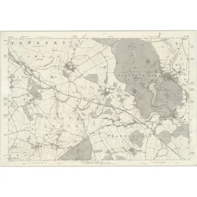 1878 Map of Oxfordshire XXVI, 1884 Print