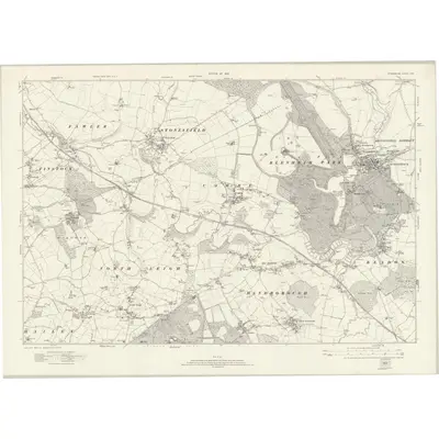 1919 Map of Oxfordshire XXVI, 1923 Print