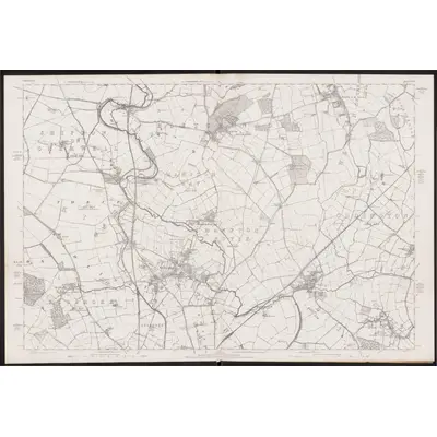 1875 Map of Oxfordshire XXVII, 1884 Print