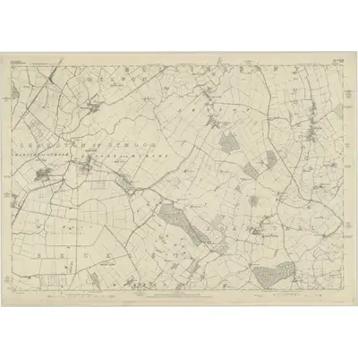 1879 Map of Oxfordshire XXVIII, 1884 Print