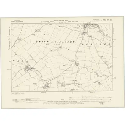 1898 Map of Oxfordshire XXX.NE, 1900 Print
