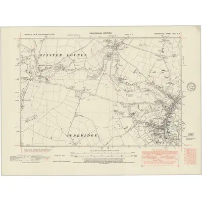 1938 Map of Oxfordshire XXXI.NE, 1948 Print
