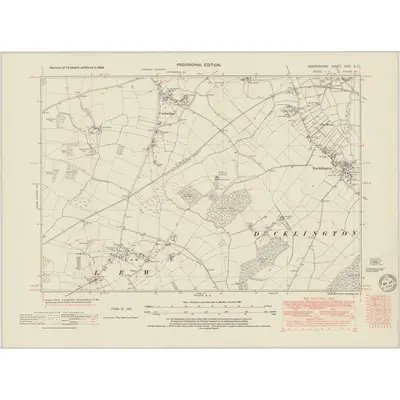 1938 Map of Oxfordshire XXXI.SE, 1949 Print