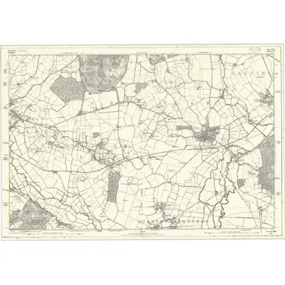 1876 Map of Oxfordshire XXXII, 1883 Print