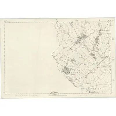 1876 Map of Oxfordshire XXXVI, 1884 Print