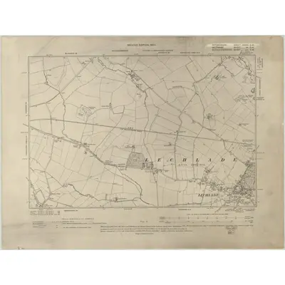 1898 Map of Oxfordshire XXXVI.SW, 1903 Print
