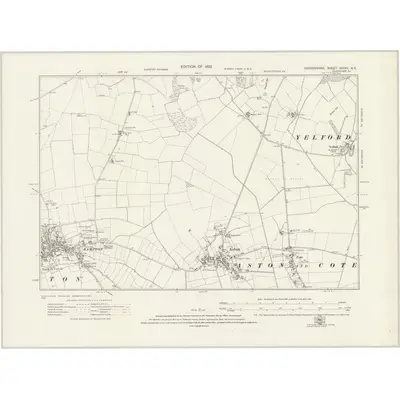 1919 Map of Oxfordshire XXXVII.NE, 1922 Print