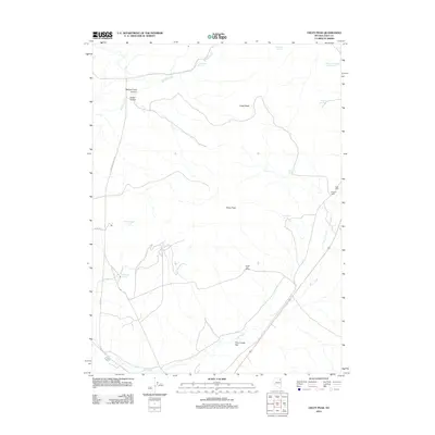 2012 Map of Oxley Peak, 2012 Print