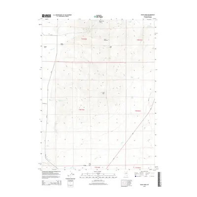 2014 Map of Oxley Peak, 2014 Print