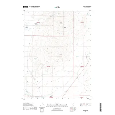 2018 Map of Oxley Peak, 2018 Print