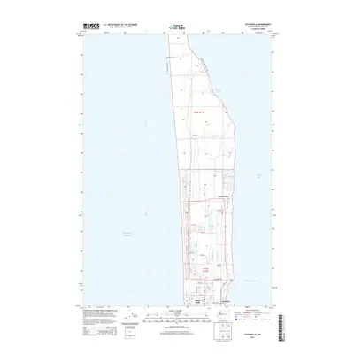 2014 Map of Oysterville, 2014 Print