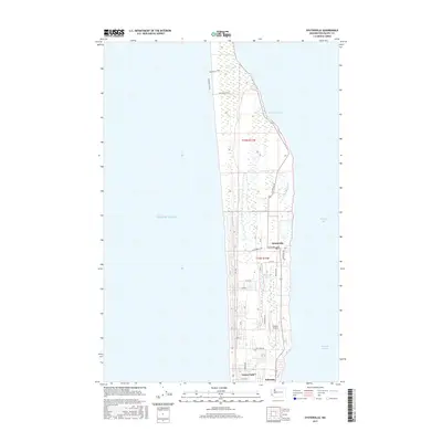 2017 Map of Oysterville, 2017 Print