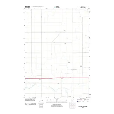 2010 Map of Oza Tanka Lakebed, 2010 Print