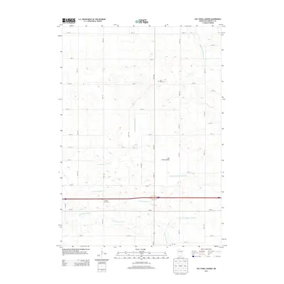 2013 Map of Oza Tanka Lakebed, 2013 Print