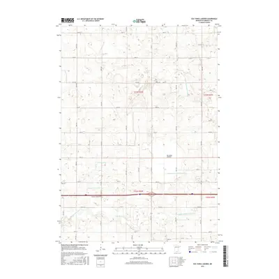 2016 Map of Oza Tanka Lakebed, 2016 Print