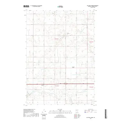 2019 Map of Oza Tanka Lakebed, 2019 Print
